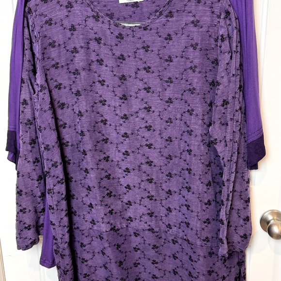Two Pc. Iguana & A La Mode Tunics/Dresses Purple Size Medium - Picture 11 of 16